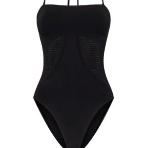 Black One-Piece halter neck swimsuit